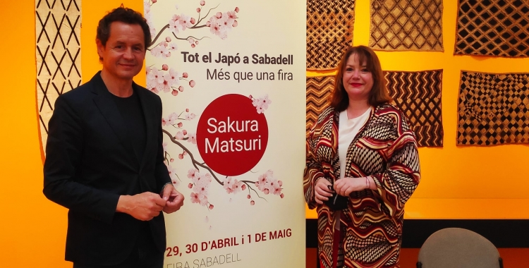 Lluís Matas i Sònia Graupera, a la presentació del Sakura Matsuri | Pau Duran